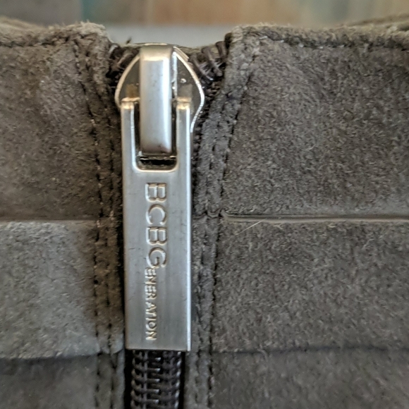 BCBGeneration Cassia Peep Toe Suede Booties - Picture 4 of 7